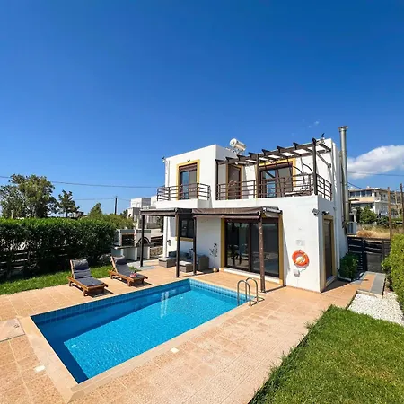 Yellow Butterfly With Private Pool And Sea View Near Lindos - Villa